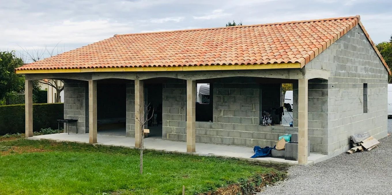 Toiture après rénovation à Hiersac